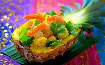Салат «Гавайский» с креветками