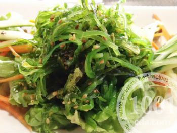 Салат из морской капусты с мясом