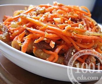 Салат с корейской морковью и ананасами