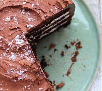 Шоколадный торт с маскарпоне в шоколадной глазури