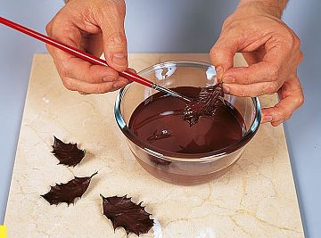 Шоколадные украшения для торта своими руками