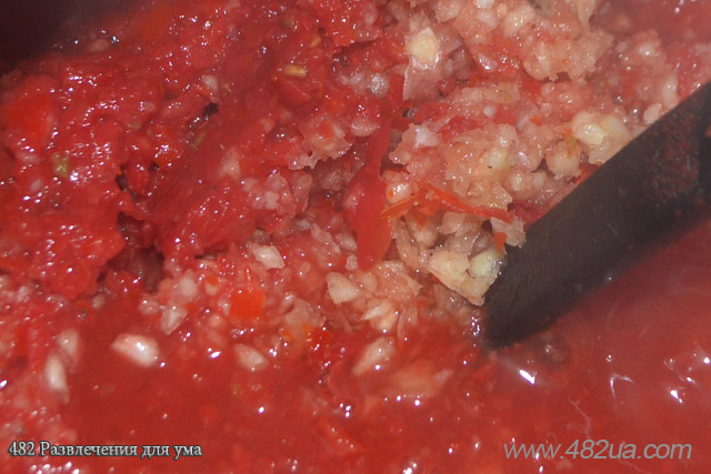  помидоры перекрученные с чесноком рецепт
