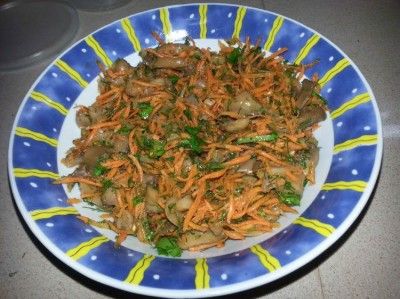 Грибной салат с фото сиз сайта поваренок