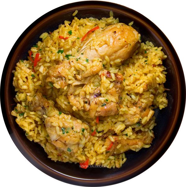  блюда из риса и курицы