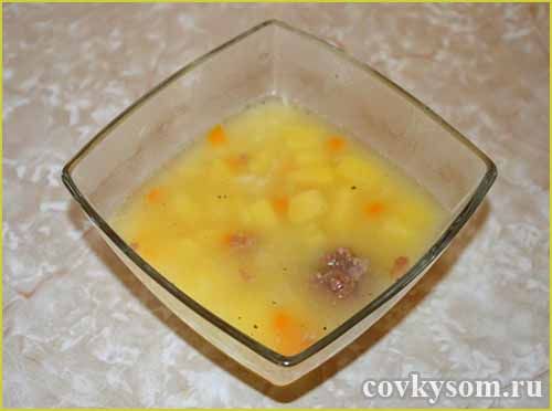 Домашний суп с фрикадельками