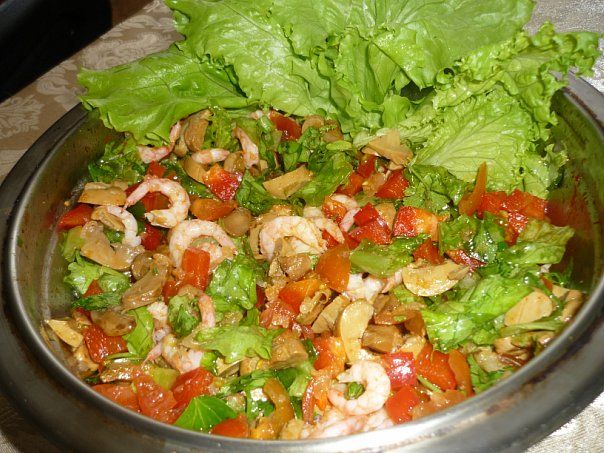 Фото рецепт салаты с креветками