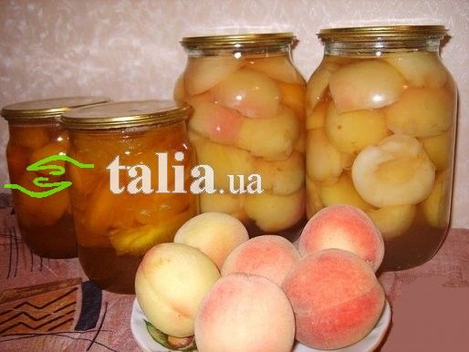 Как делать компот из персиков