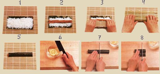 Как делать суши и роллы