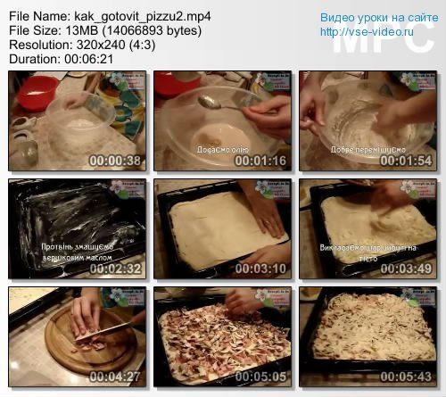 Как готовить пиццу