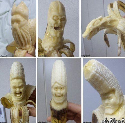 Как красиво порезать банан