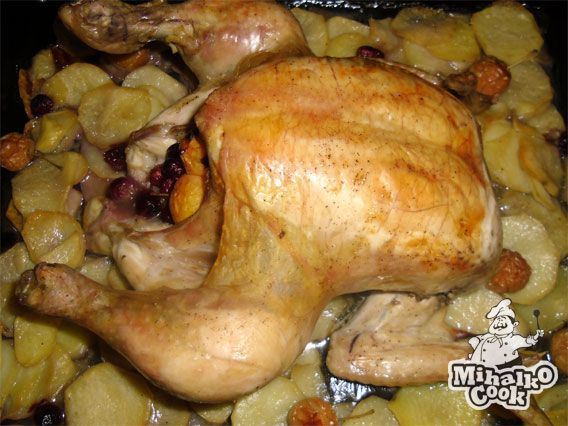 Как приготовить курицу с яблоками