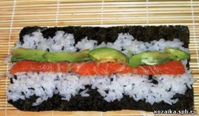 Как сделать суши роллы фото
