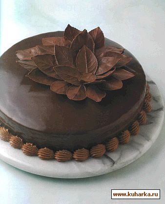 Как украсить шоколадный торт
