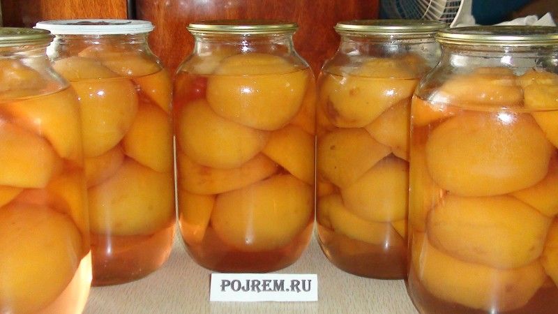 Компот из персиков на зиму рецепт с фото