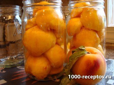 Консервированные персики рецепт
