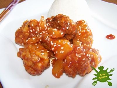 Мясо в кисло сладком соусе по китайски рецепт с фото
