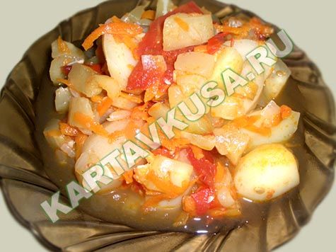 Овощное рагу с кабачками с картофелем