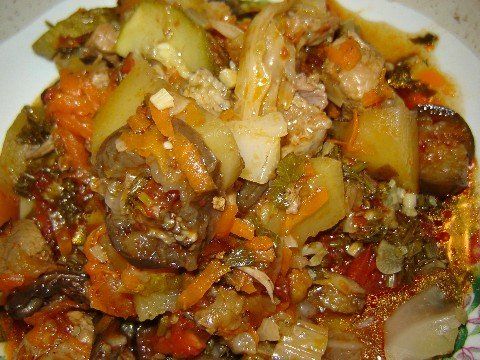 Как сделать рагу с картошкой и капустой и мясом в мультиварке