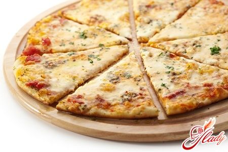 Пицца четыре сыра рецепт