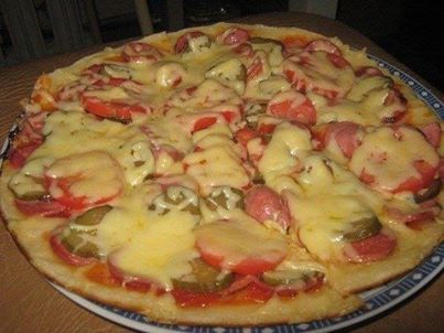 Пицца на сковороде за 10 минут без сметаны