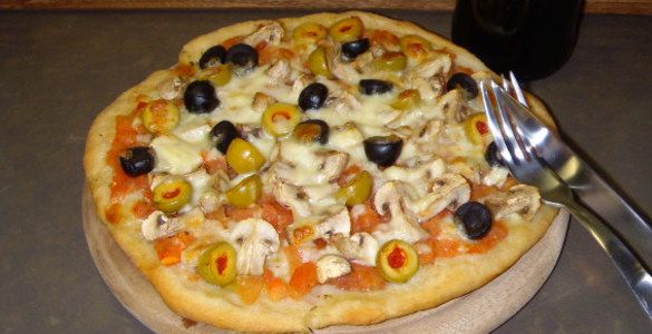 Пицца рецепт с оливками