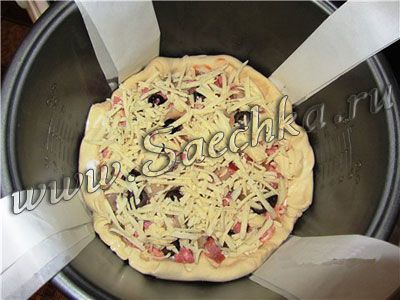 Пицца в мультиварке рецепт с фото