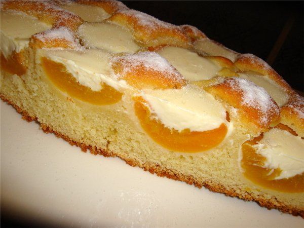 Пирог с персиками рецепт