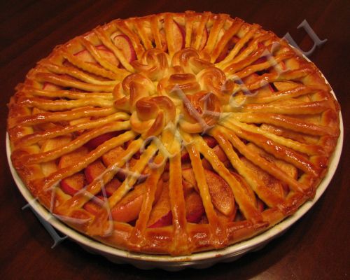 Пирог с яблоками дрожжевое тесто