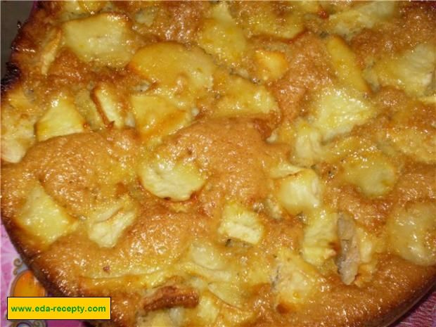 Пирог с яблоками рецепт на сметане