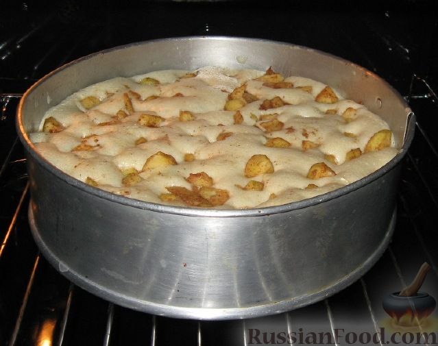 Пирог шарлотка с яблоками рецепт