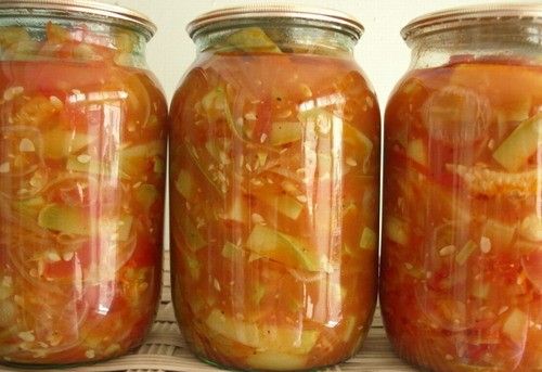 Простые рецепты салатов из помидоров на зиму