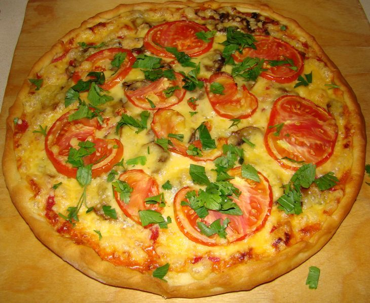 Рецепт дрожжевой пиццы