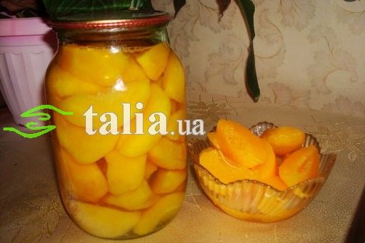 Рецепт консервированных персиков в сиропе