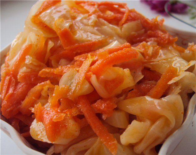 Рецепт корейской капусты