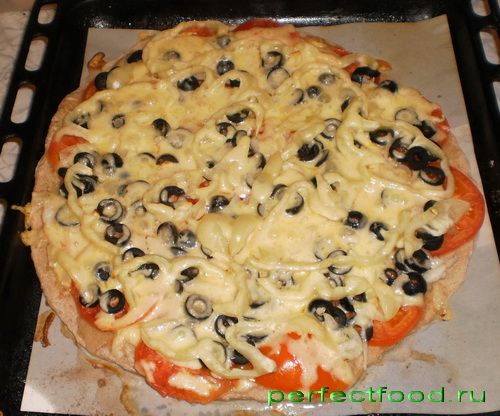 Рецепт пиццы без дрожжей с фото