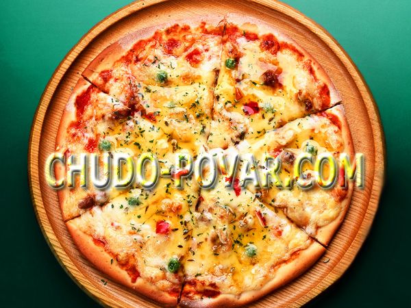 Рецепт пиццы с ветчиной без дрожжей