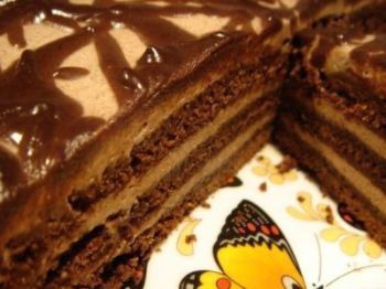 Рецепт шоколадного торта с покупными коржами