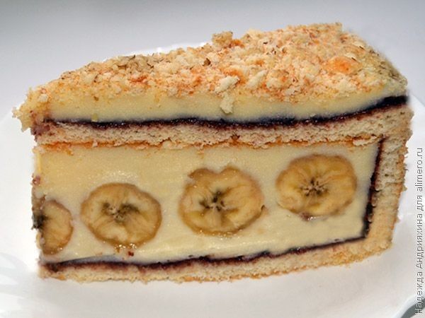 Рецепт торт с бананами
