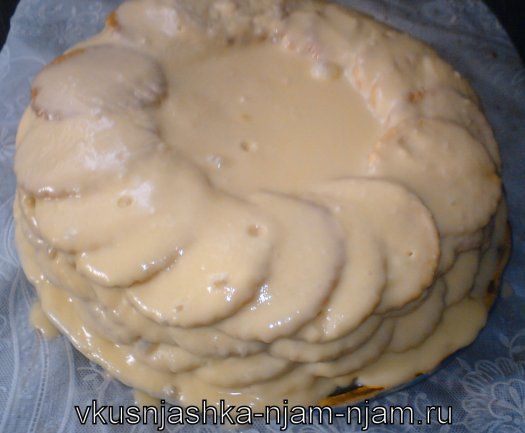 Рецепт торта из печенья со сметаной