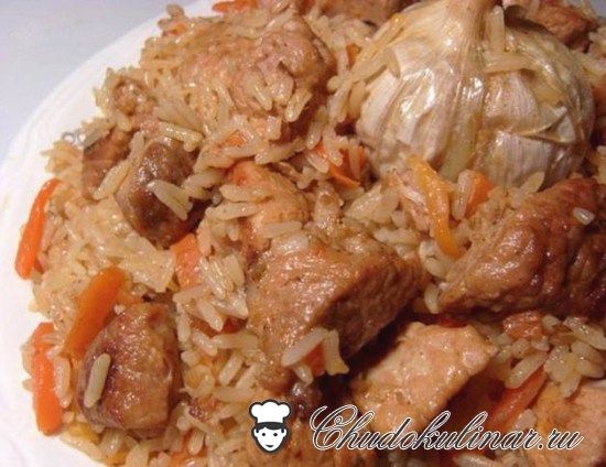 Рецепт узбекского плова со свининой