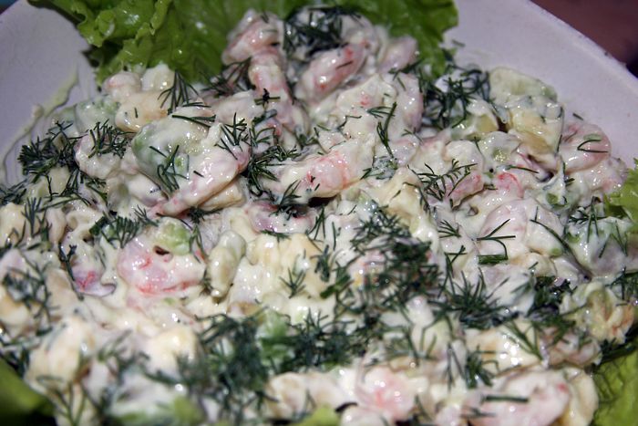 Рецепты салатов из морепродуктов