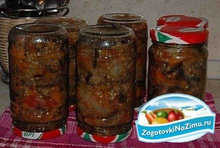 Рецепты салатов на зиму из баклажанов
