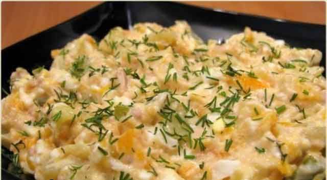 Рецепты салатов с маринованными огурцами