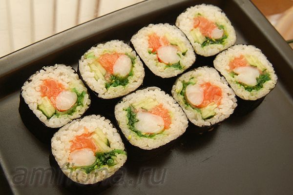 Рецепты суши с креветками