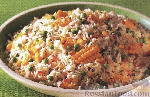  рисовый салат с кукурузой