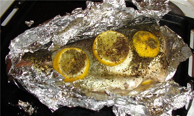 Рыба запеченная в фольге рецепт с фото