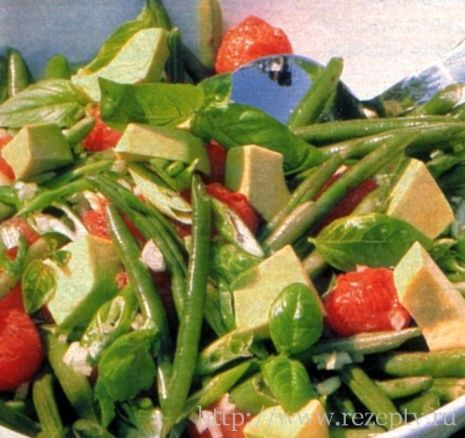 Салат из стручковой фасоли с фото