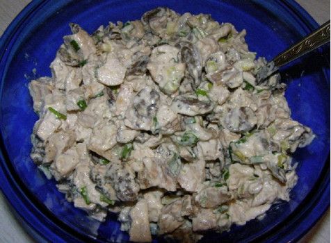 Салат с белыми грибами рецепт