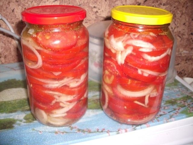 Салаты из томатов на зиму