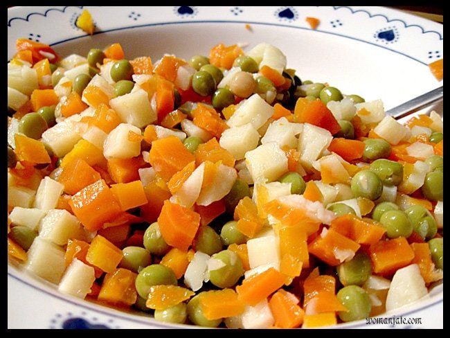 1. Овощной салат «Пестрый»